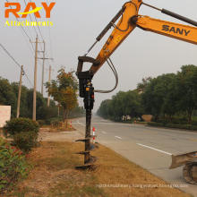 Post hole soil rotary earth auger tool for drill